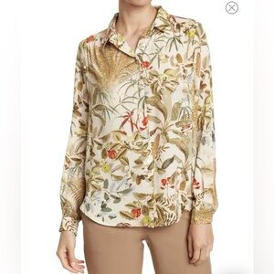 Philosophy Jungle Print Button-Up Shirt NWOT